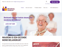 Tablet Screenshot of mondzorgouderen.nl